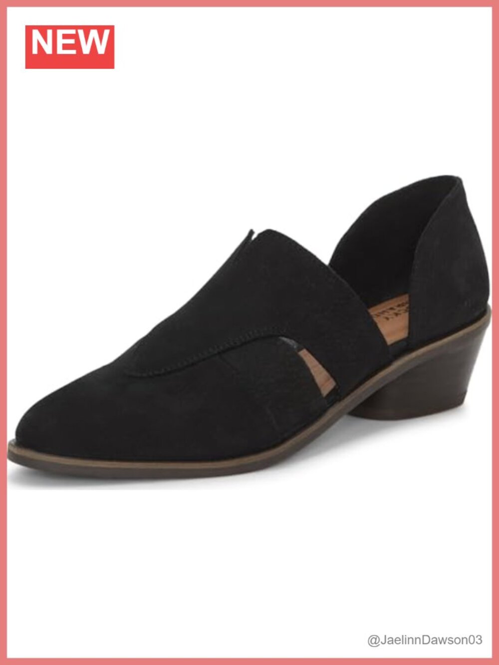 Lucky Brand Minnsy 2 Leather Block Heel Bootie Mule
